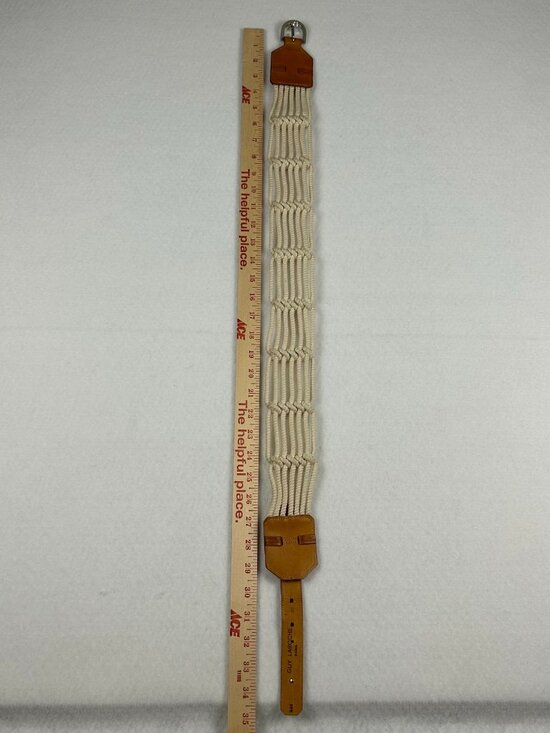 Guy LaRoche Paris | Designer Leather and Rope Belt, 35\